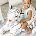 Melissa & Doug Giant Siberian White Tiger Plush Stuffed Animal