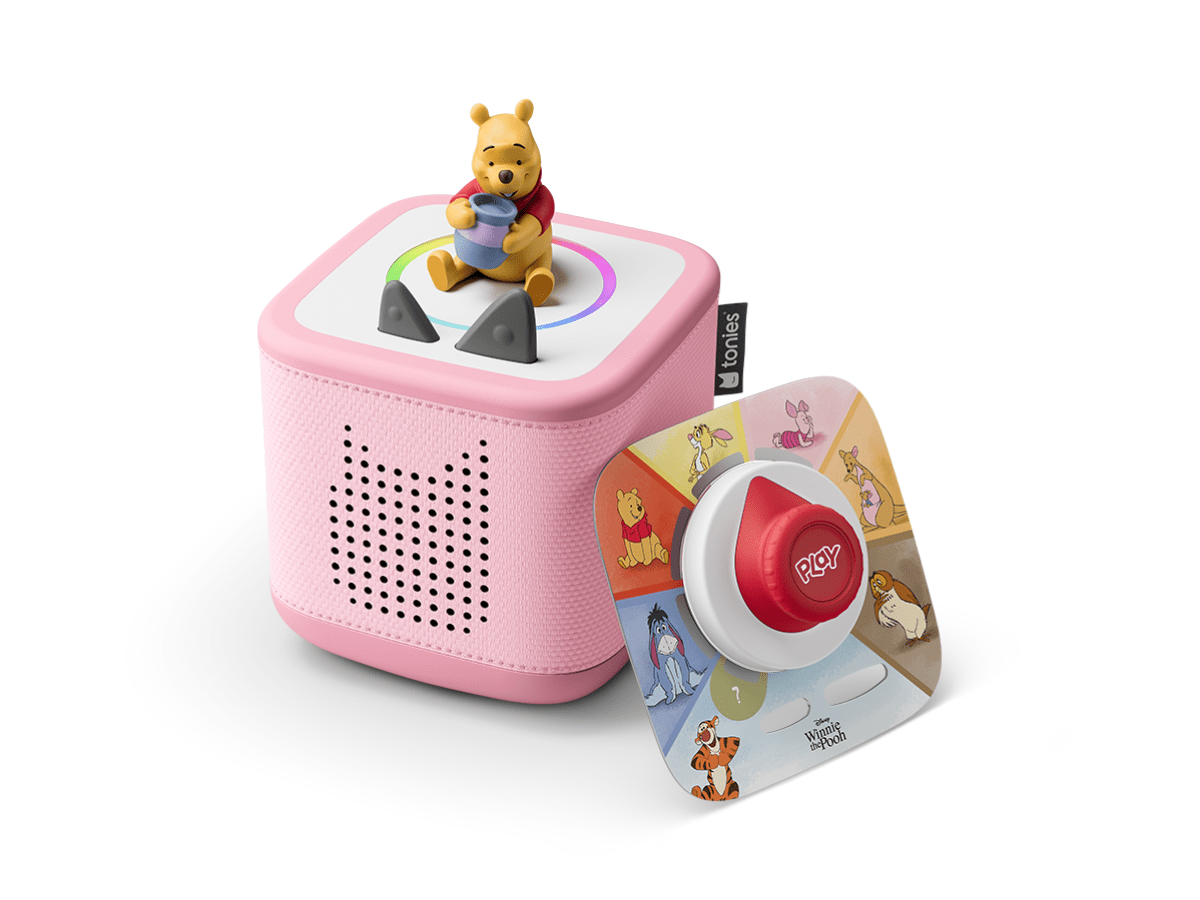 Disney Winnie Pooh Toniebox 2 Cloud Pink Play Set: Interactive Audio Story & Game