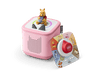 Disney Winnie Pooh Toniebox 2 Cloud Pink Play Set: Interactive Audio Story & Game