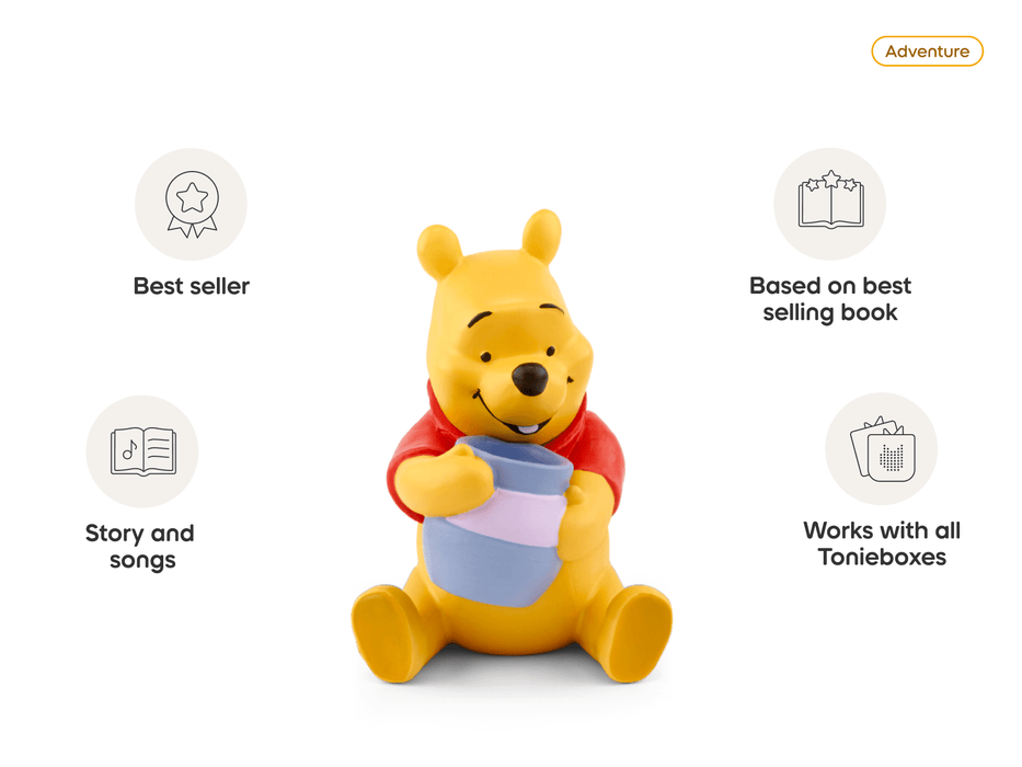 Winnie the Pooh Toniebox 2 Sky Blue Play Set: Audio Player & Tigger Game