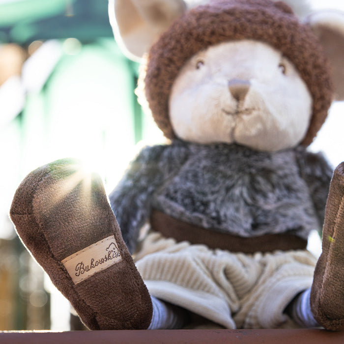 Winter Henry Plush Bear: Cozy 12-Inch Stuffed Animal with Hat and Sweater