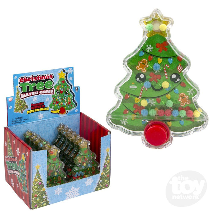 4-Inch Christmas Tree Handheld Water Game Toy 12-Piece Display