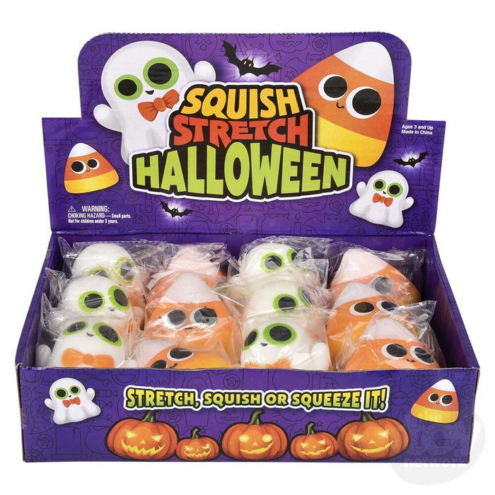 3.5-Inch Halloween Squish and Stretch Fidget Toy 12-Pack