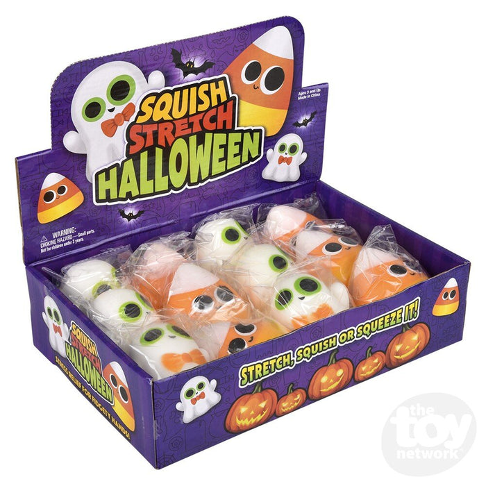 3.5-Inch Halloween Squish and Stretch Fidget Toy 12-Pack