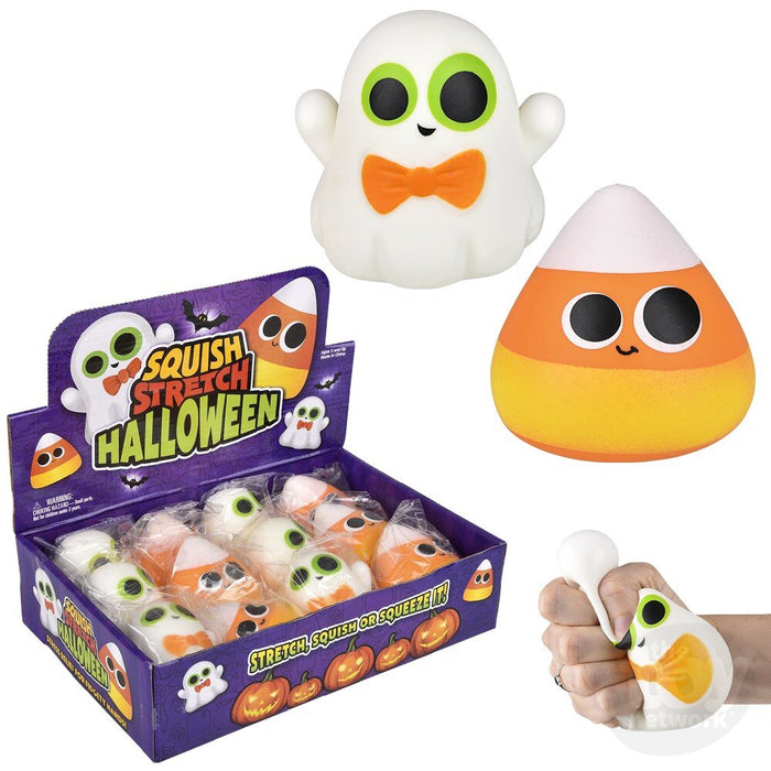 3.5-Inch Halloween Squish and Stretch Fidget Toy 12-Pack