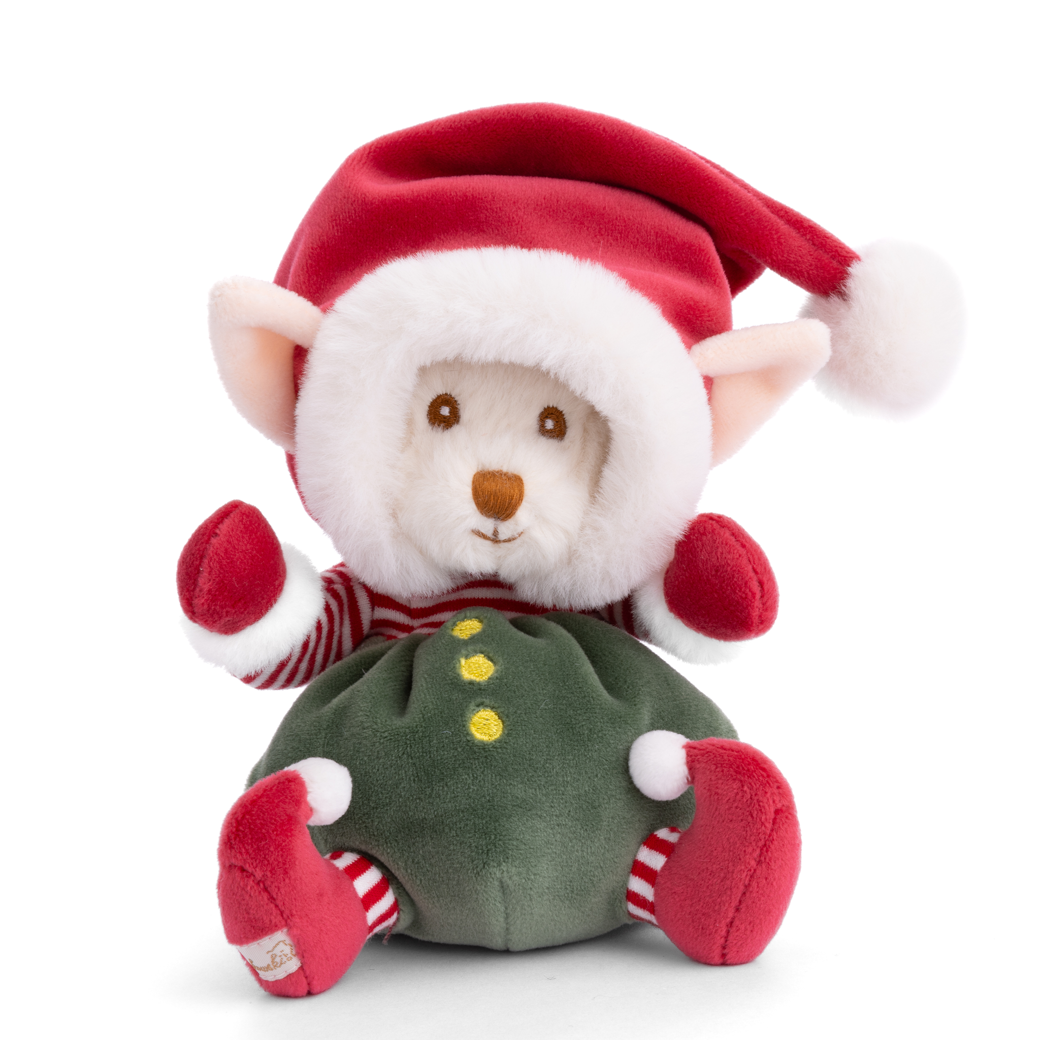 Ziggy Santa's Little Helper Green Plush - Soft Cuddly Christmas Elf Toy