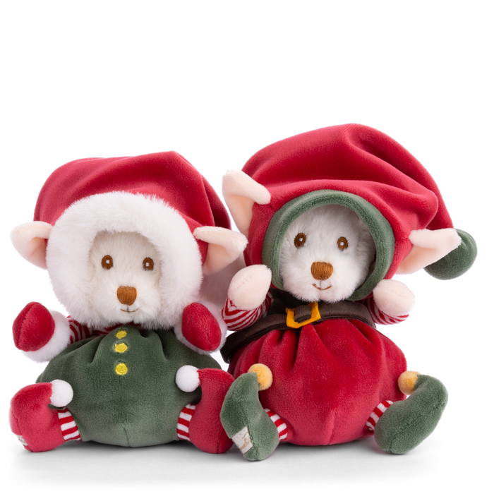 Ziggy Santa's Little Helper Red Plush Elf Toy Cuddle Buddy