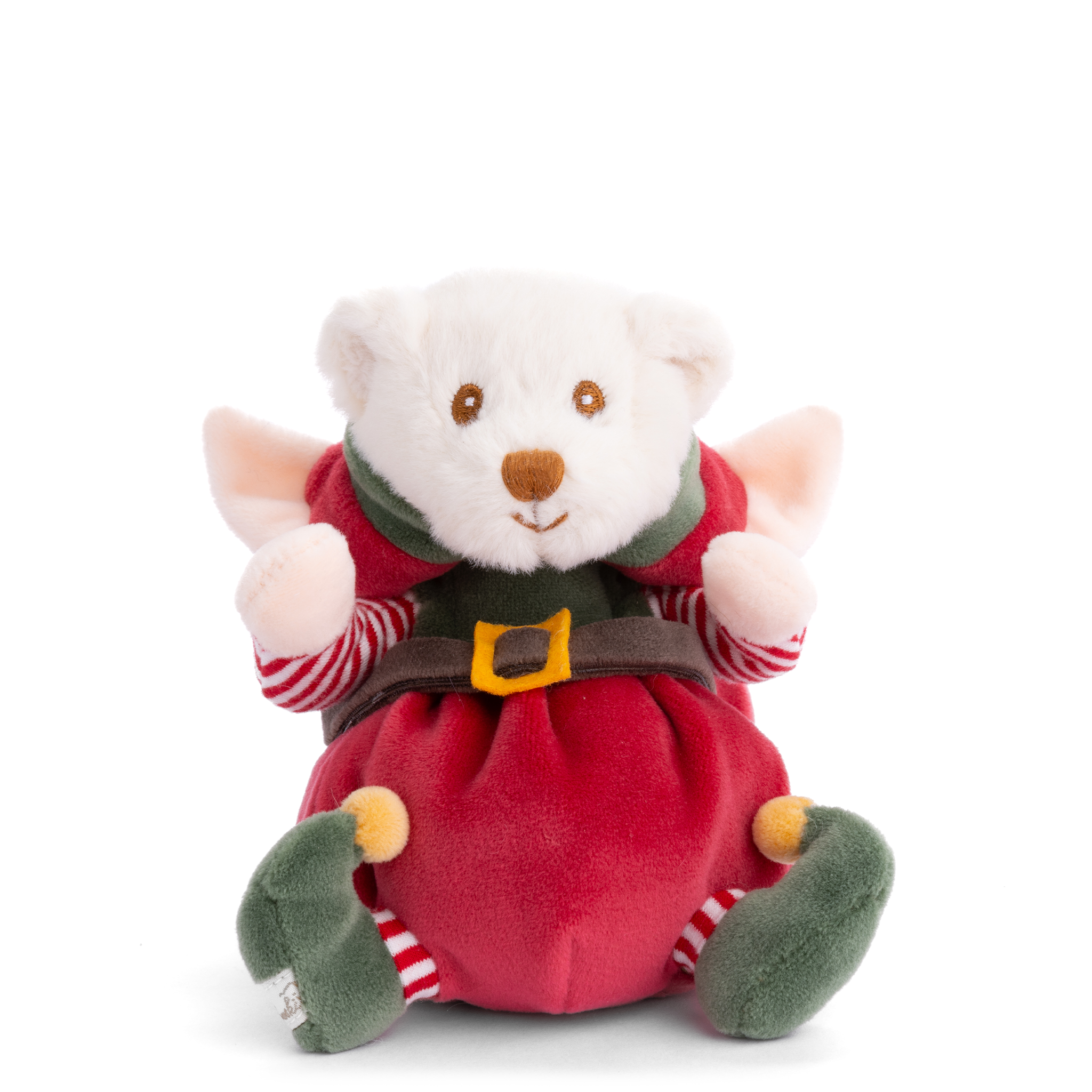Ziggy Santa's Little Helper Red Plush Elf Toy Cuddle Buddy