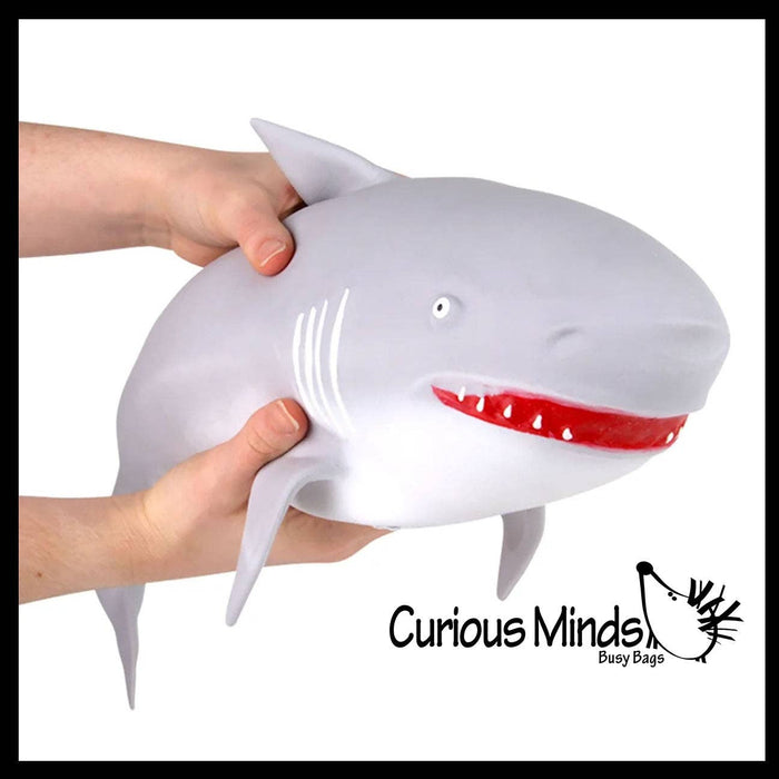 Single Jumbo 21.5" Shark Soft Squishy Squeeze Stress Ball