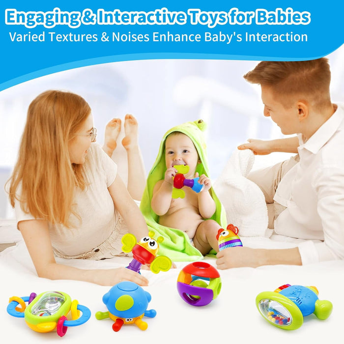 10 Piece Baby Rattles