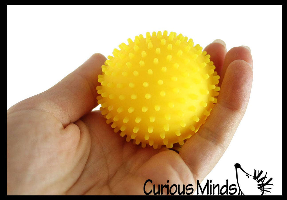 Single Spiky Bumpy Soft Doh Filled 1.7" Stress Ball - Squishy