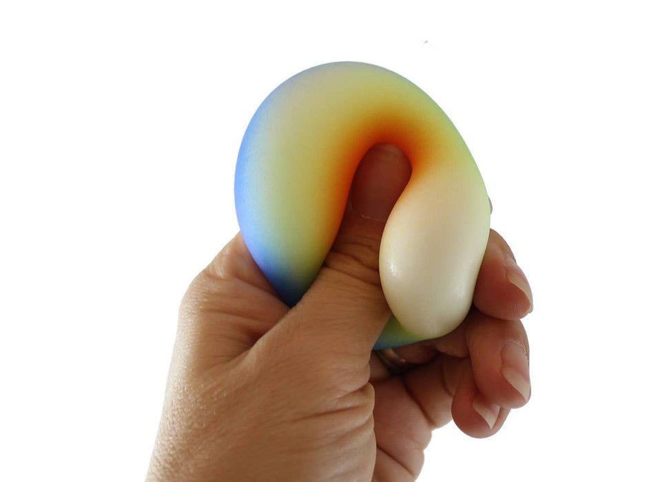 Single 1.75" Rainbow Doh Filled Stress Ball - Glob Balls Squishy OT