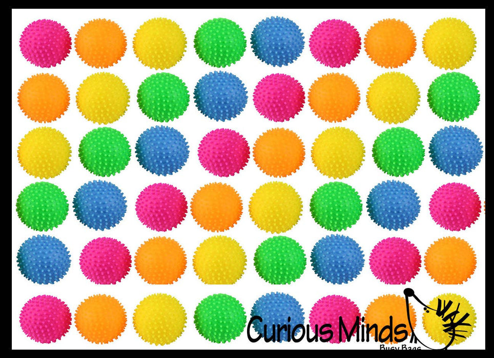 Single Spiky Bumpy Soft Doh Filled 1.7" Stress Ball - Squishy