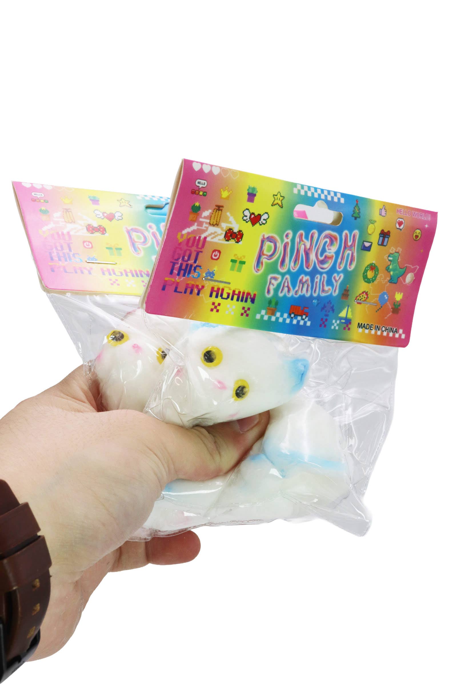 Fuzzy Persian Cat Mochi Squishy Bag