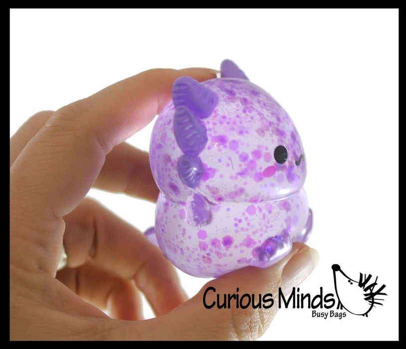 Single Axolotl Sugar Ball - Syrup Molasses Thick Glue/Gel Stress