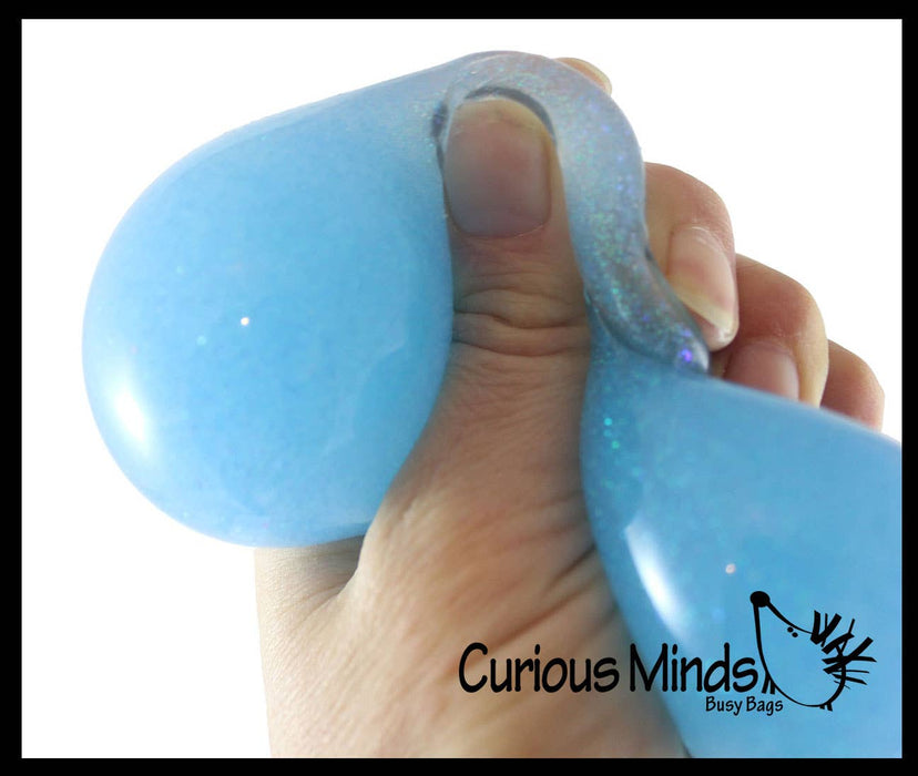 Single Big 2.5" Glitter Stress Ball - Amazing Sticky Glob Balls -