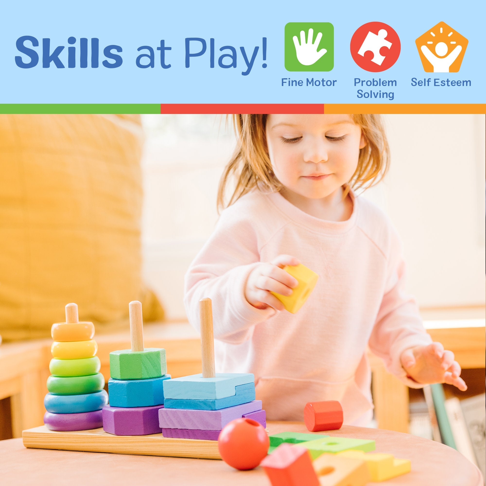 Melissa & Doug Geometric Stacker