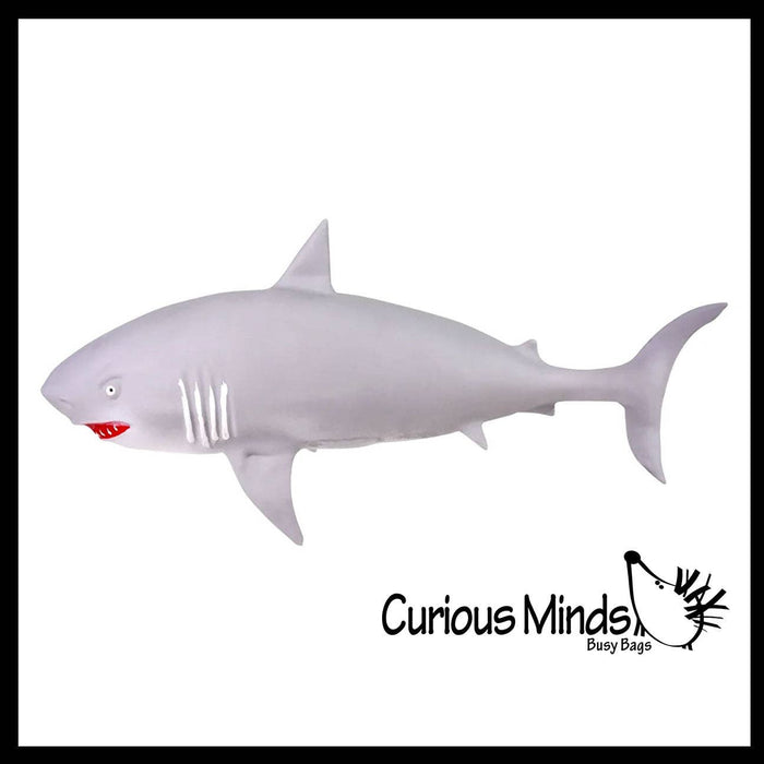 Single Jumbo 21.5" Shark Soft Squishy Squeeze Stress Ball
