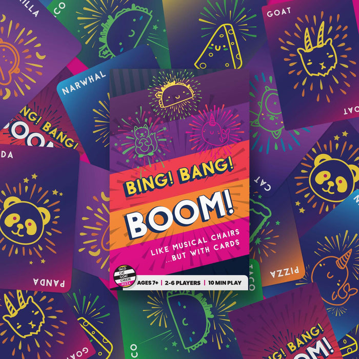Blue Orange Games Bing Bang Boom Party Card Game