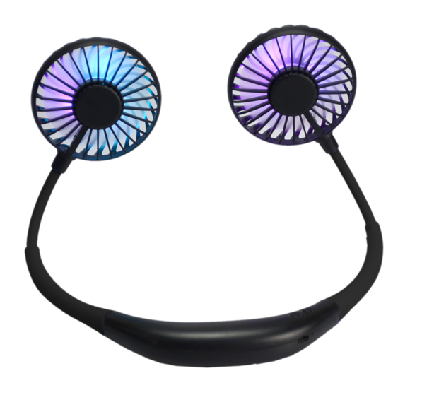 BLACK FANTASTIC NECK FAN