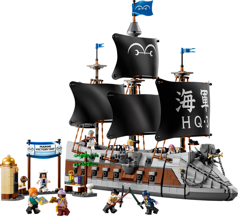 LEGO One Piece Garp's Marine Battleship Building Kit 75646