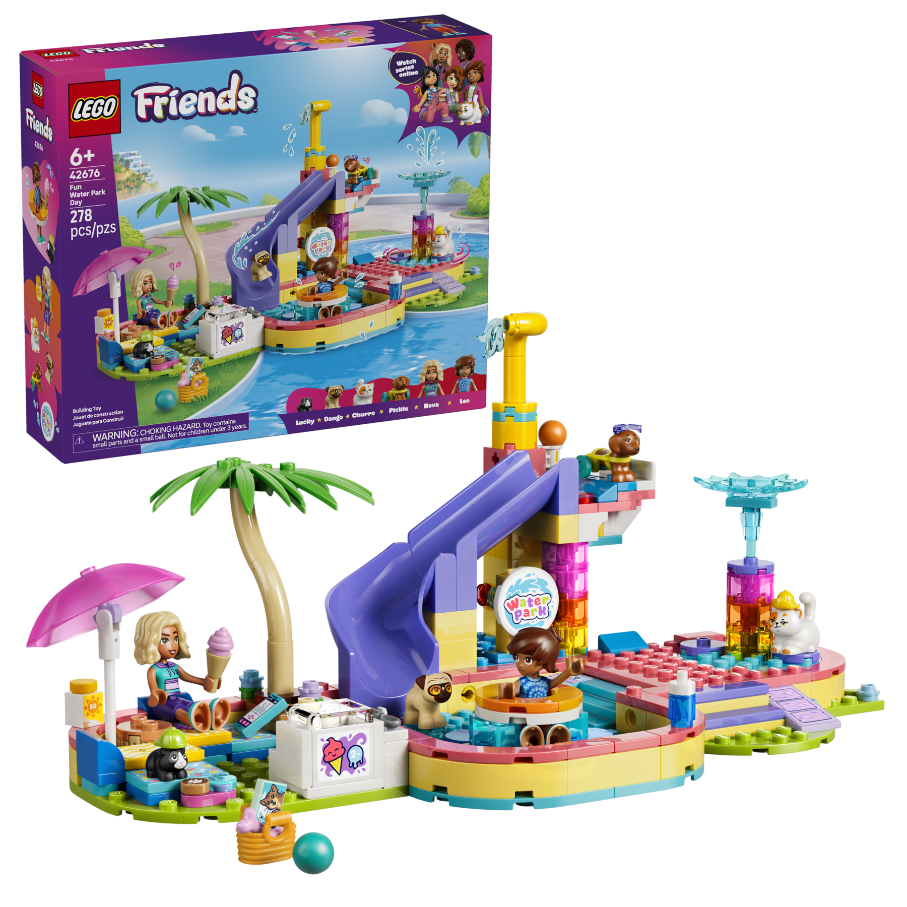 LEGO Friends Fun Water Park Day Building Set 42676