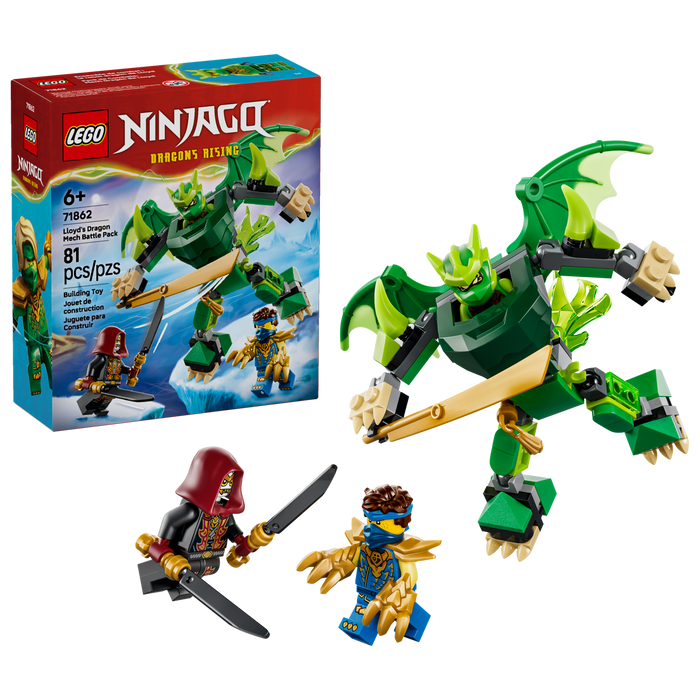LEGO NINJAGO Lloyd's Dragon Mech Battle Pack 71862 Building Toy Set