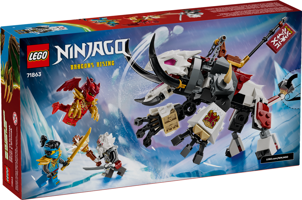 LEGO NINJAGO Zilvar and Grimtak the Dragon Beast 71863 Building Toy Set