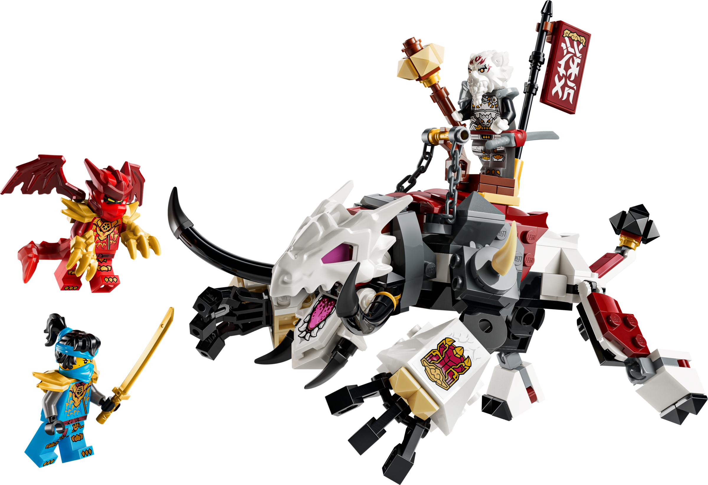LEGO NINJAGO Zilvar and Grimtak the Dragon Beast 71863 Building Toy Set