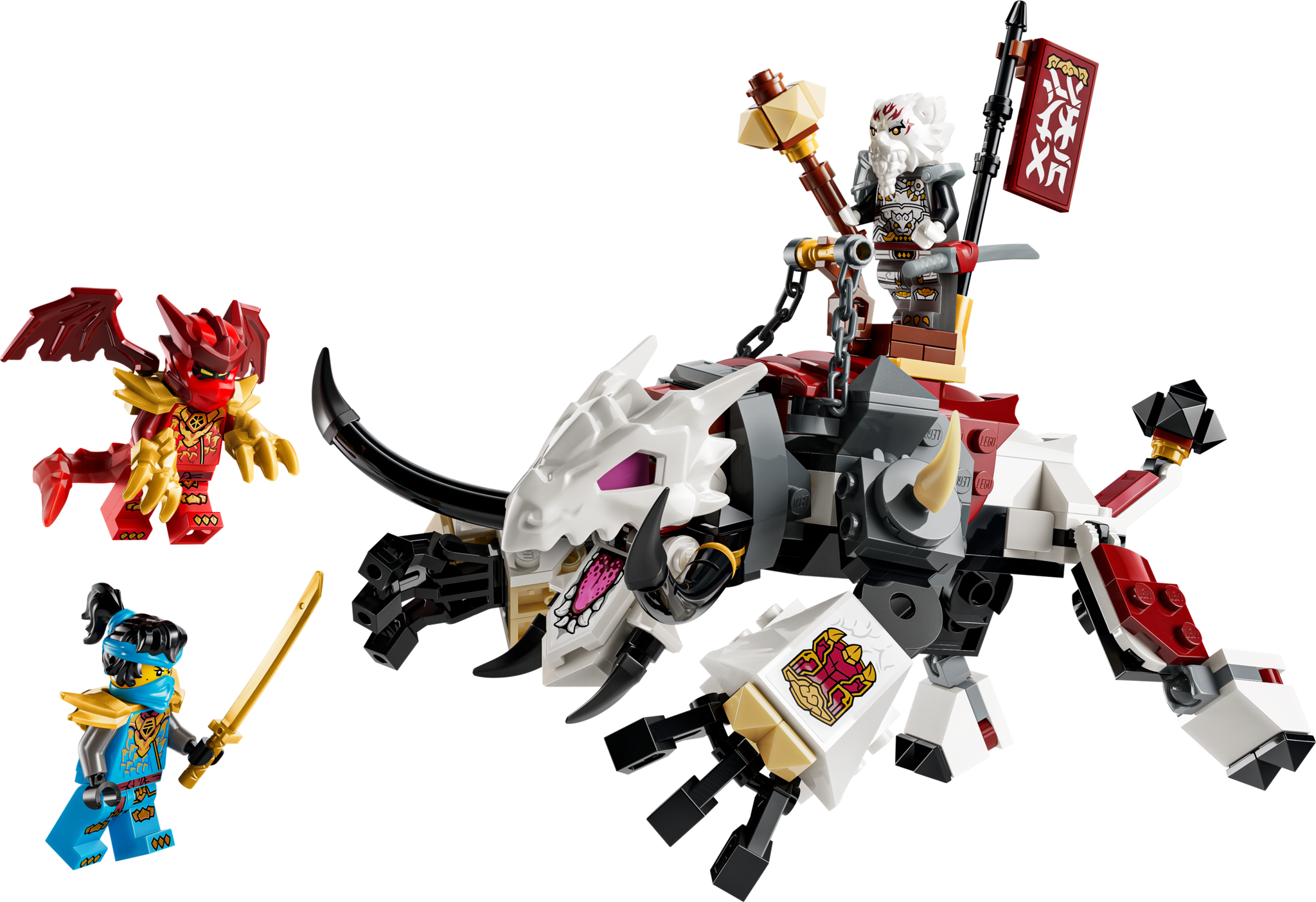 LEGO NINJAGO Zilvar and Grimtak the Dragon Beast 71863 Building Toy Set
