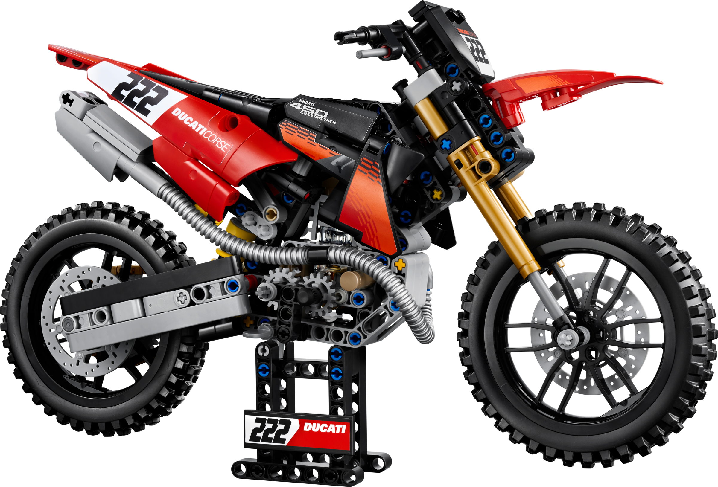 LEGO Technic Ducati Desmo450 MX Factory Motorcycle Building Set