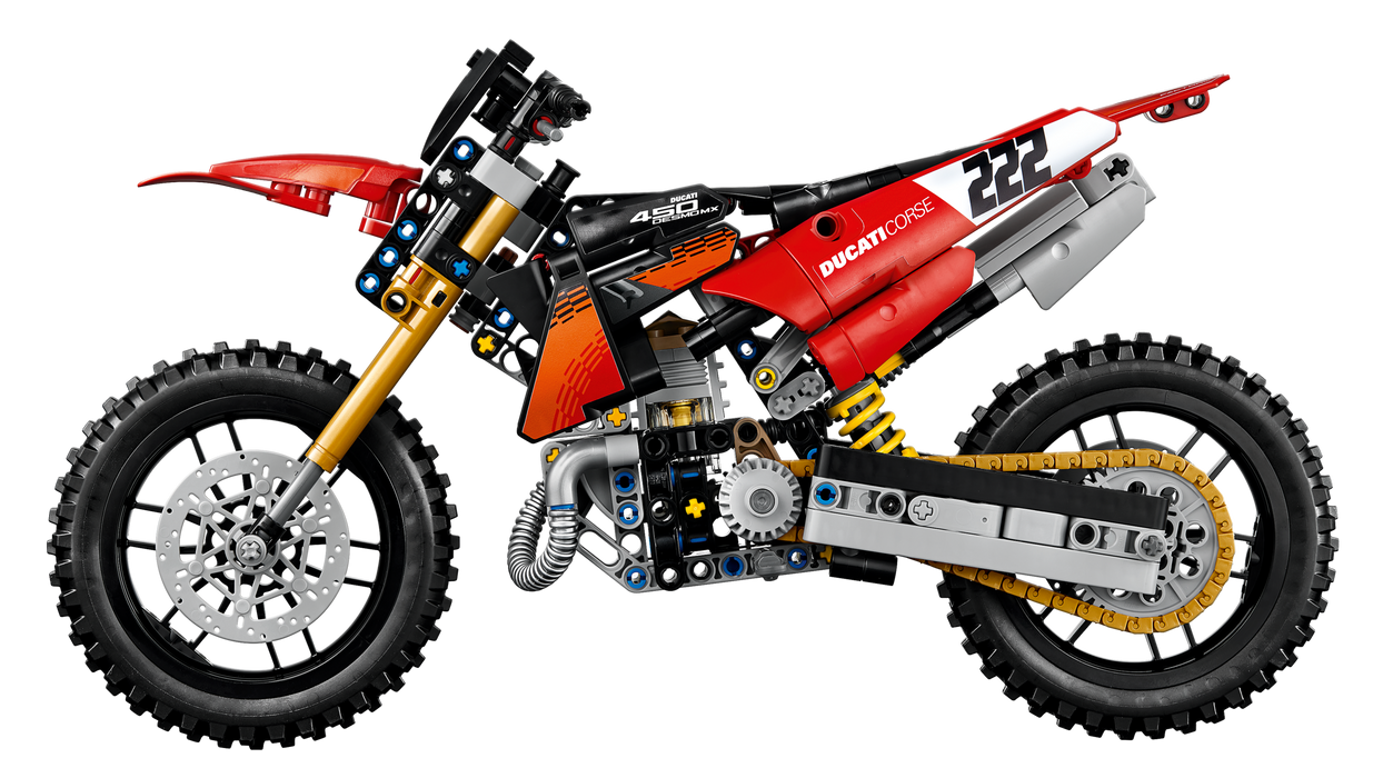 LEGO Technic Ducati Desmo450 MX Factory Motorcycle Building Set