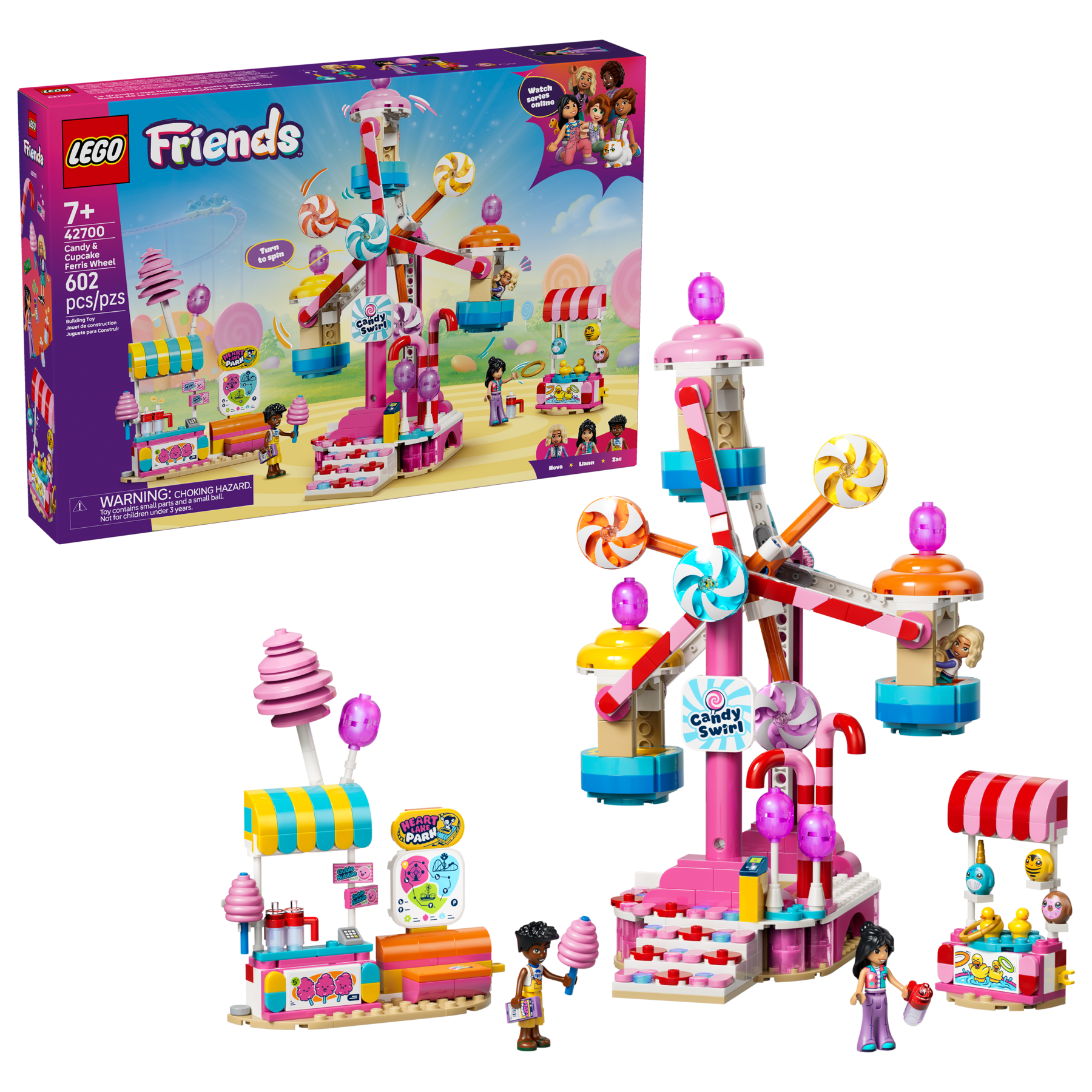 LEGO Friends Candy & Cupcake Ferris Wheel Building Set 42700