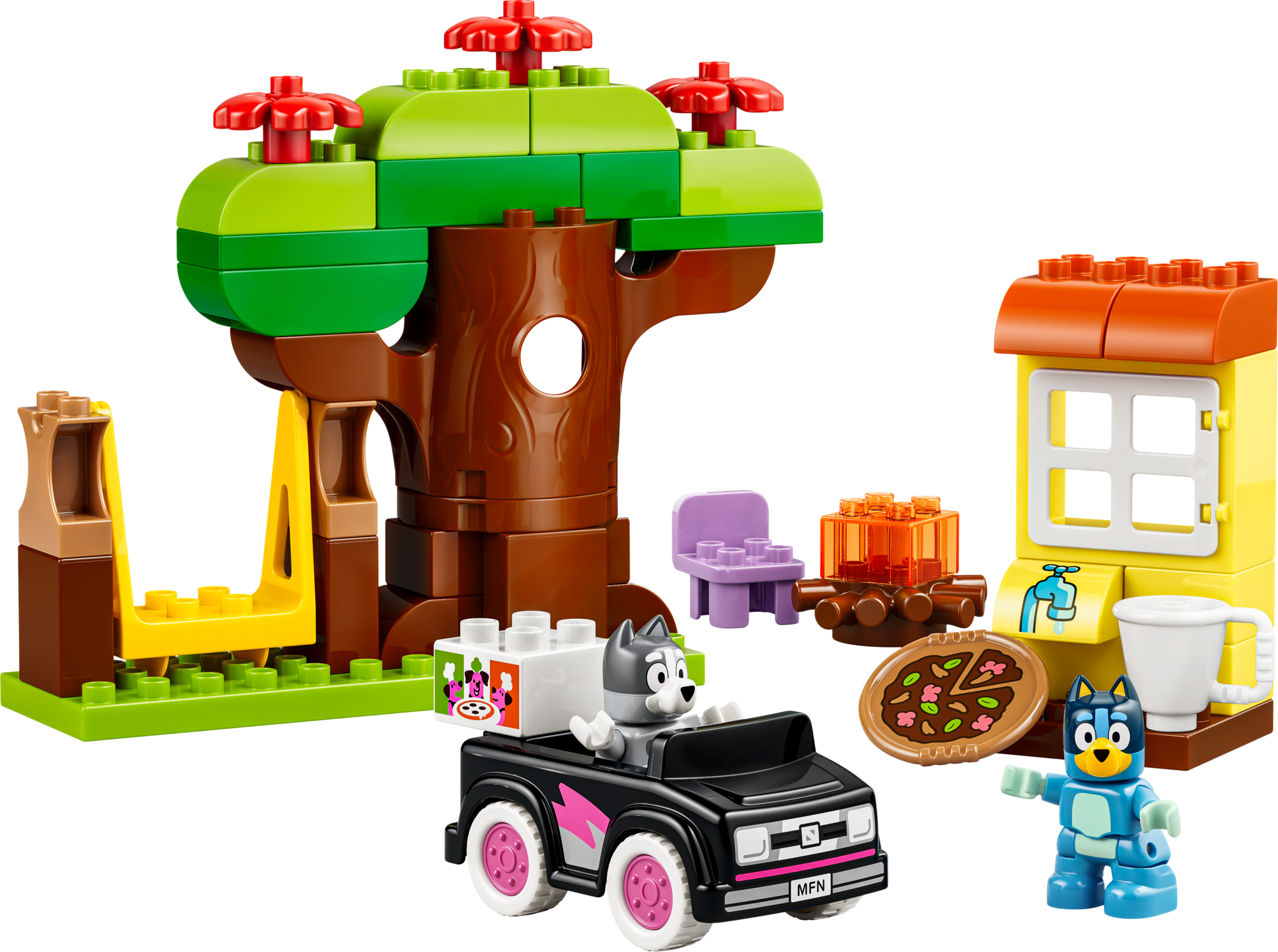 LEGO® DUPLO® Bluey Pizza Girls with Muffin 44 Piece Building Set