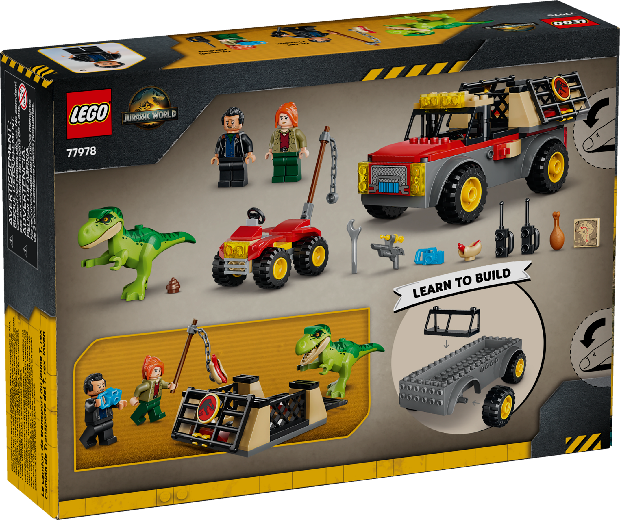 LEGO Jurassic World Young T. rex Transport Truck 77978 Building Toy Set