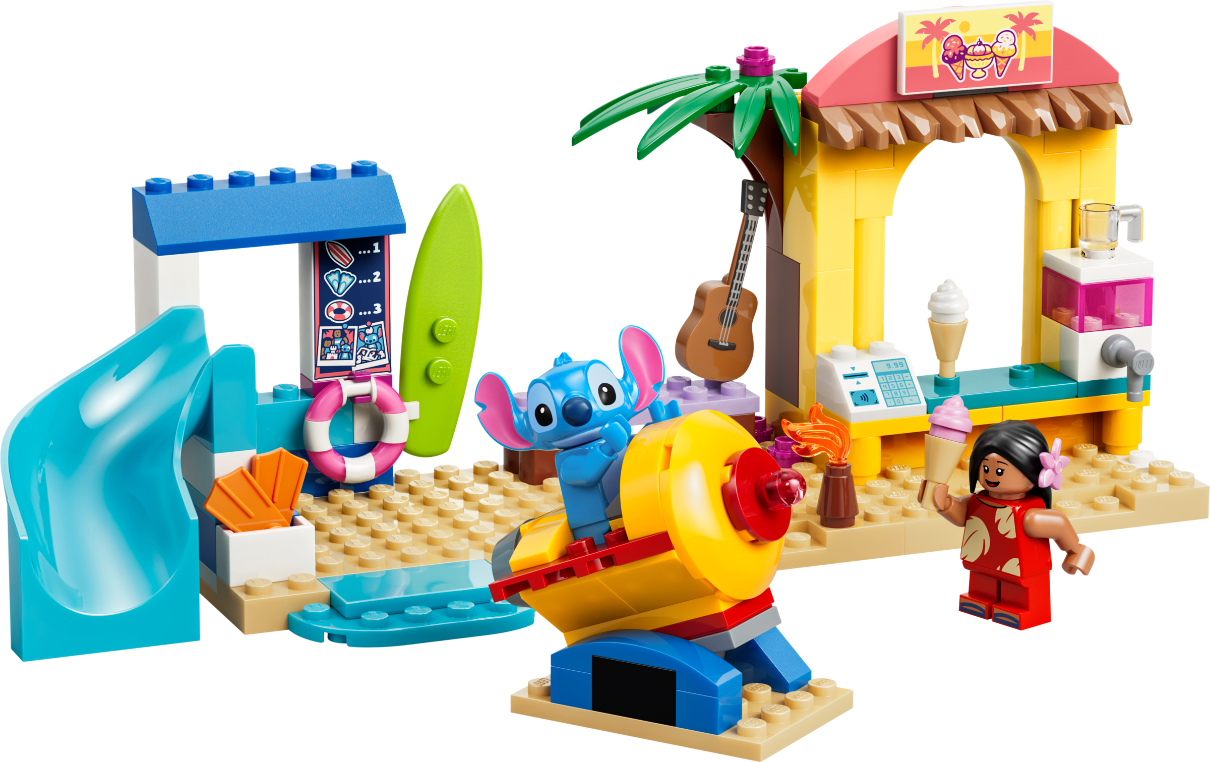 LEGO Disney Beach Fun with Lilo & Stitch Building Kit 43280