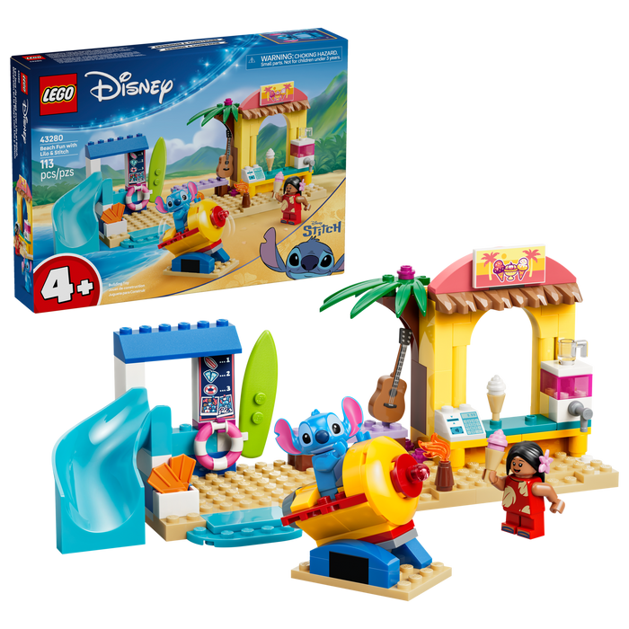 LEGO Disney Beach Fun with Lilo & Stitch Building Kit 43280