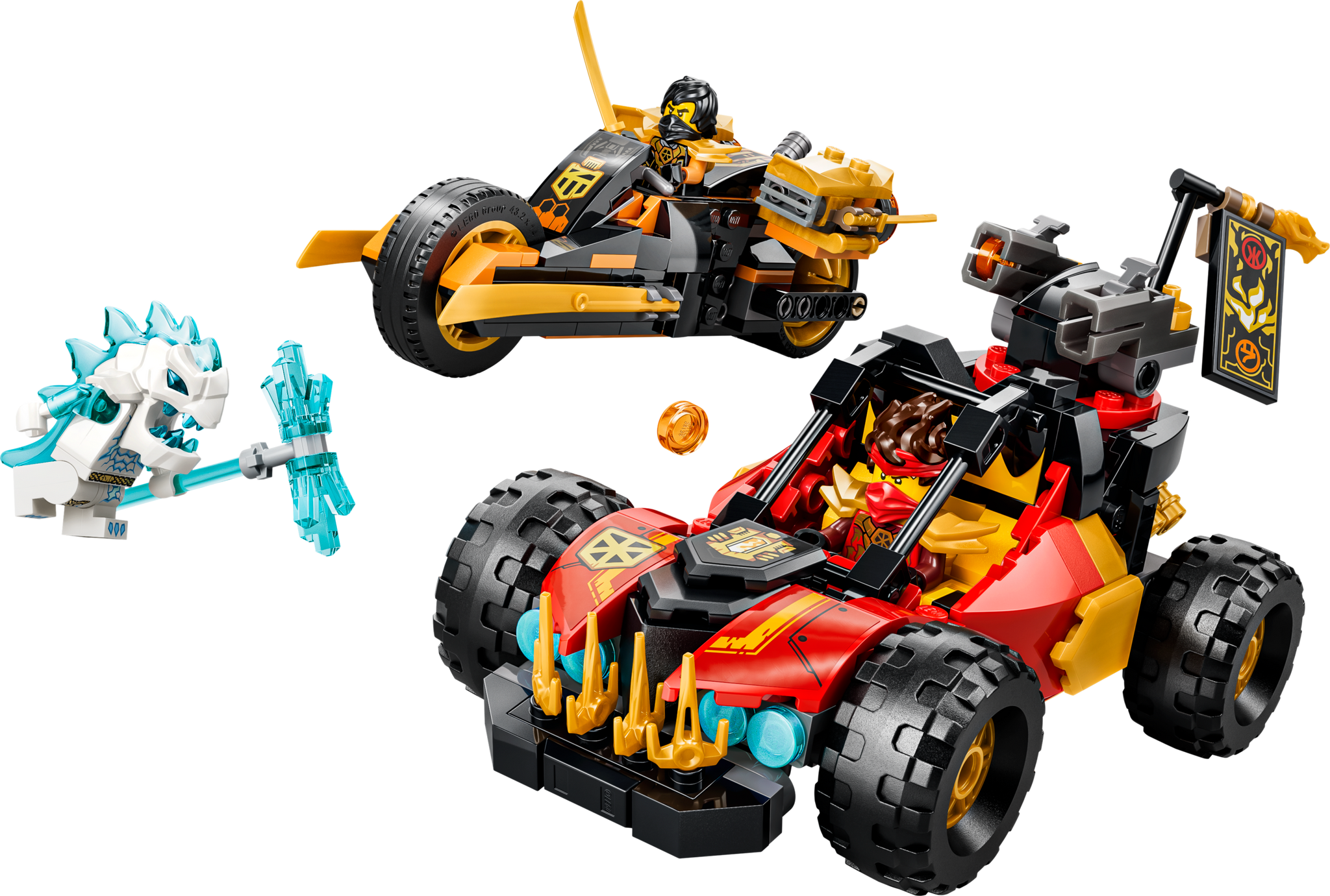 LEGO NINJAGO Kai and Cole's Combiner Vehicles Building Set 71864