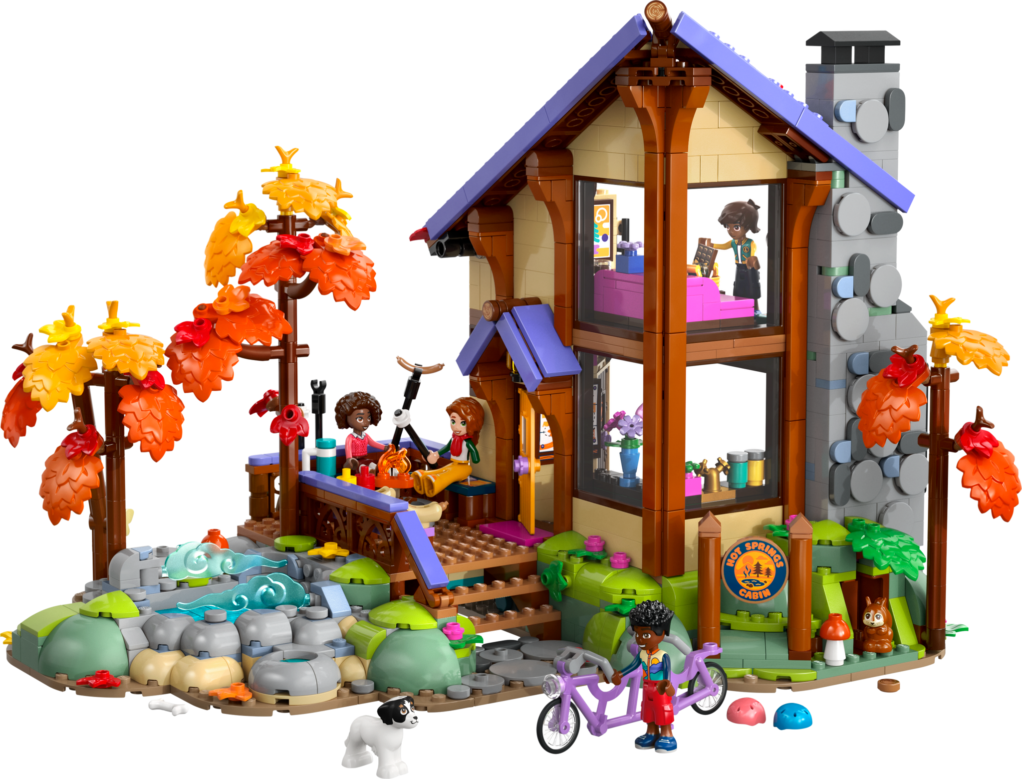 LEGO Friends Cozy Fall Forest Cabin Building Set 42705