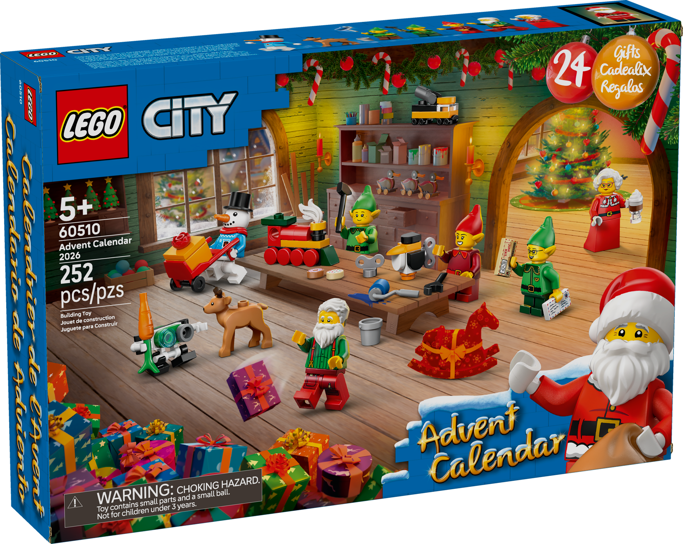 LEGO City Advent Calendar 2026 60510 Holiday Building Toy Set