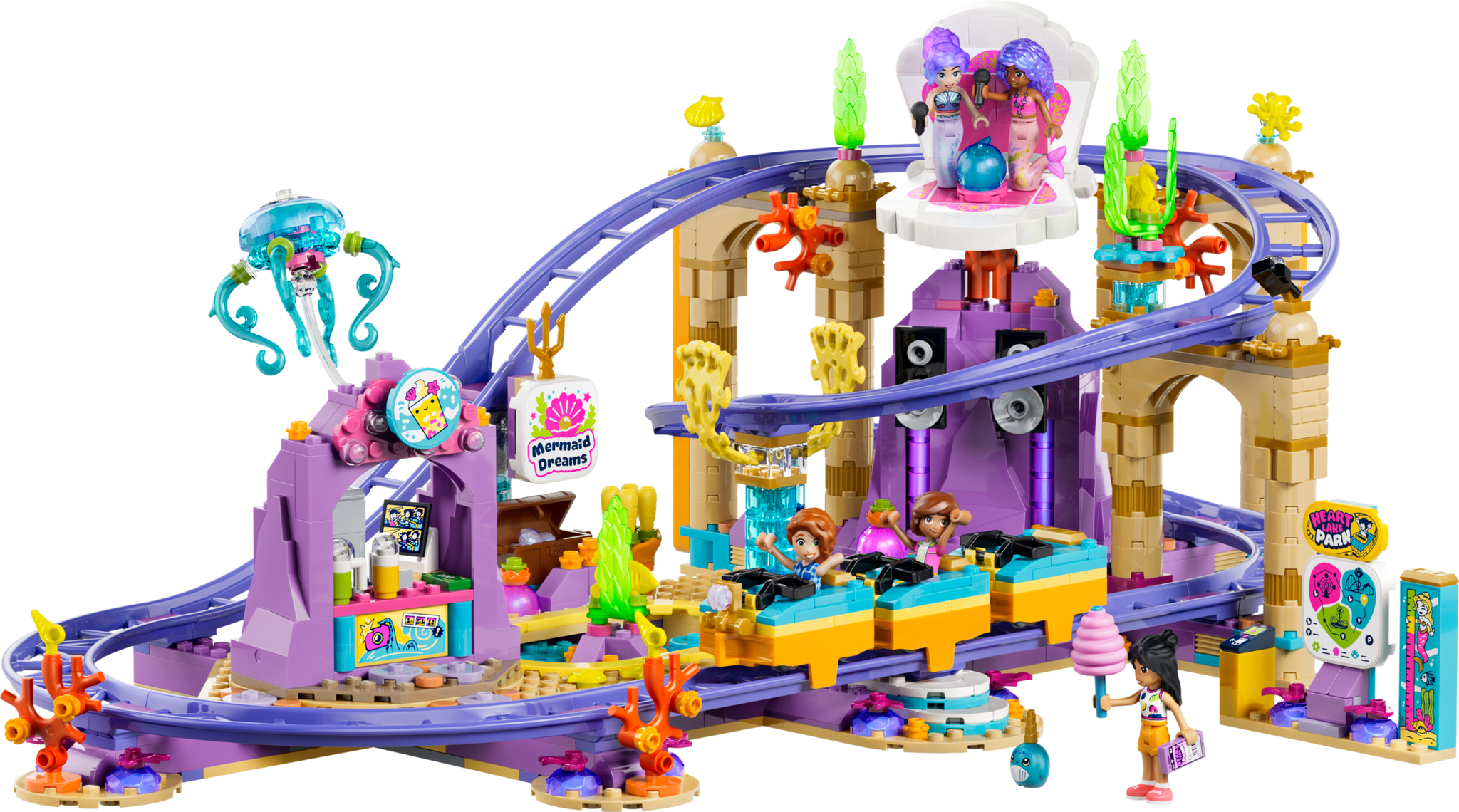 LEGO Friends Mermaid Roller Coaster Ride Building Set 42703