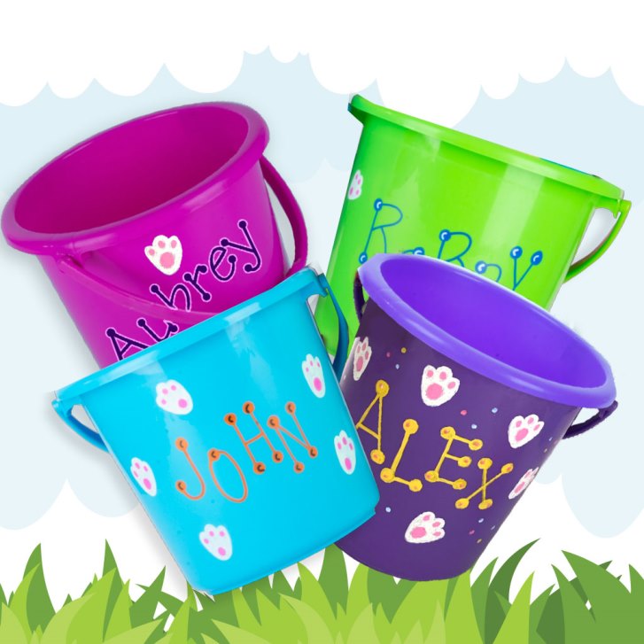 Easter Bunny Bucket - 4 Colors