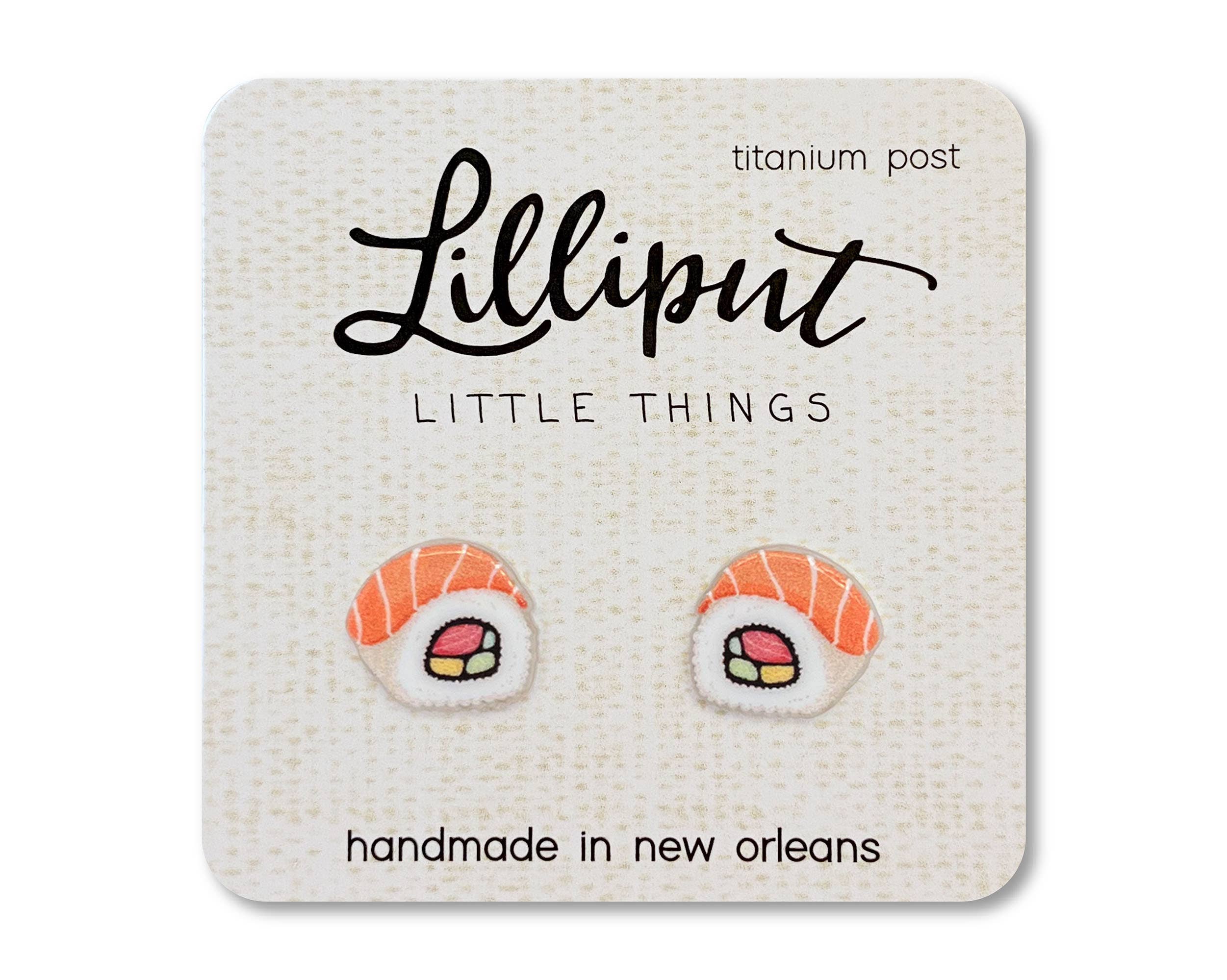 Sushi Roll Earrings // Foodie Earrings