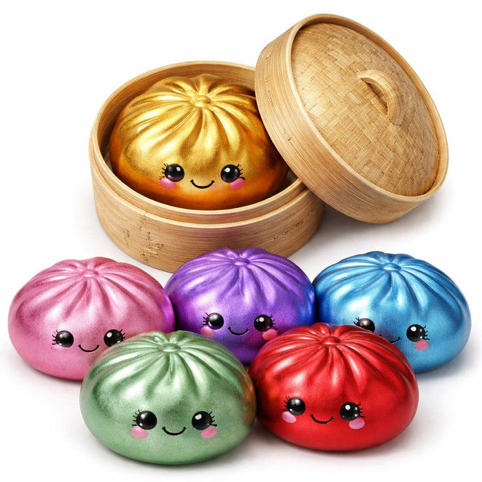 Single 4" Mystery Squishy Dumpling - Metallic Colors