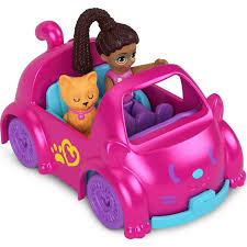 Pollyville Micro Doll with Car & Pet Playset