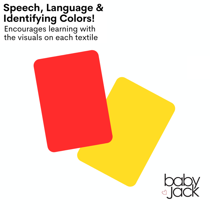 Soccer Crinkle Baby Learning Lovey Tag Stroller Toy 10" x 10"