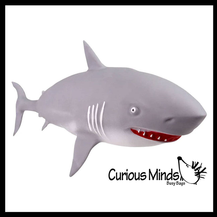 Single Jumbo 21.5" Shark Soft Squishy Squeeze Stress Ball