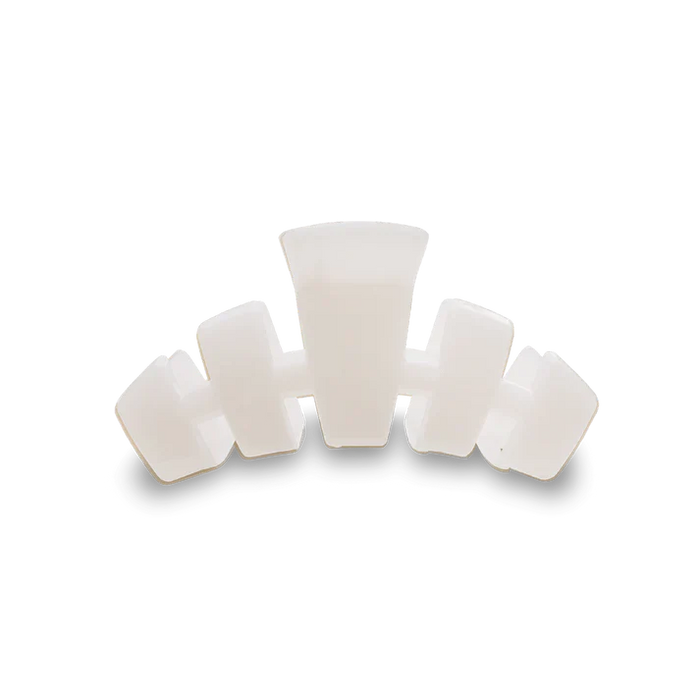 Teleties Classic Small Claw Hair Clip Coconut White 2.75in