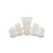 Teleties Classic Small Claw Hair Clip Coconut White 2.75in