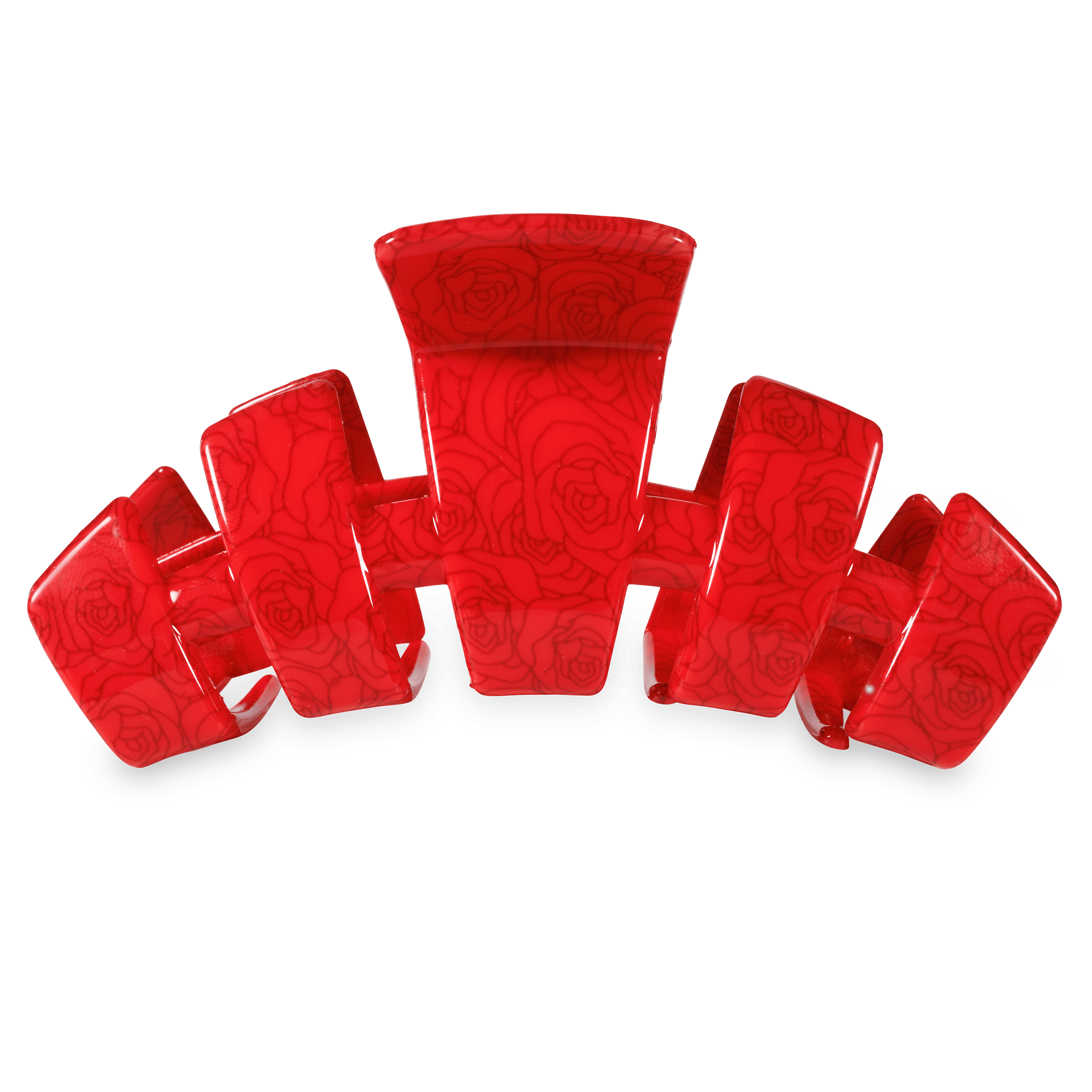 TELETIES Classic Derby Roses Large Claw Clip